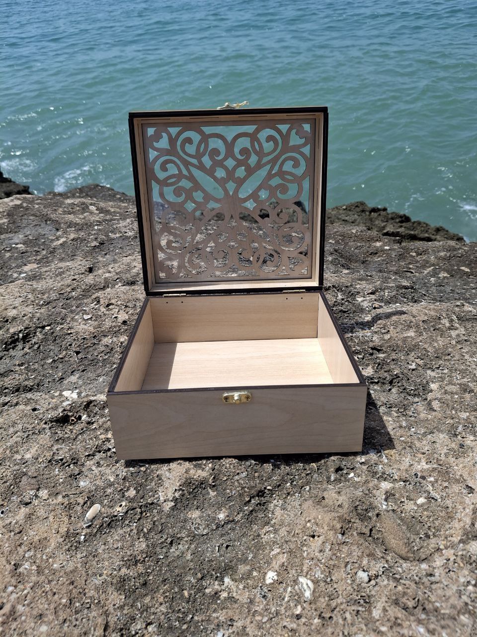 باکس چوبی آجیل و خشکبار طرح لادن(افرا)