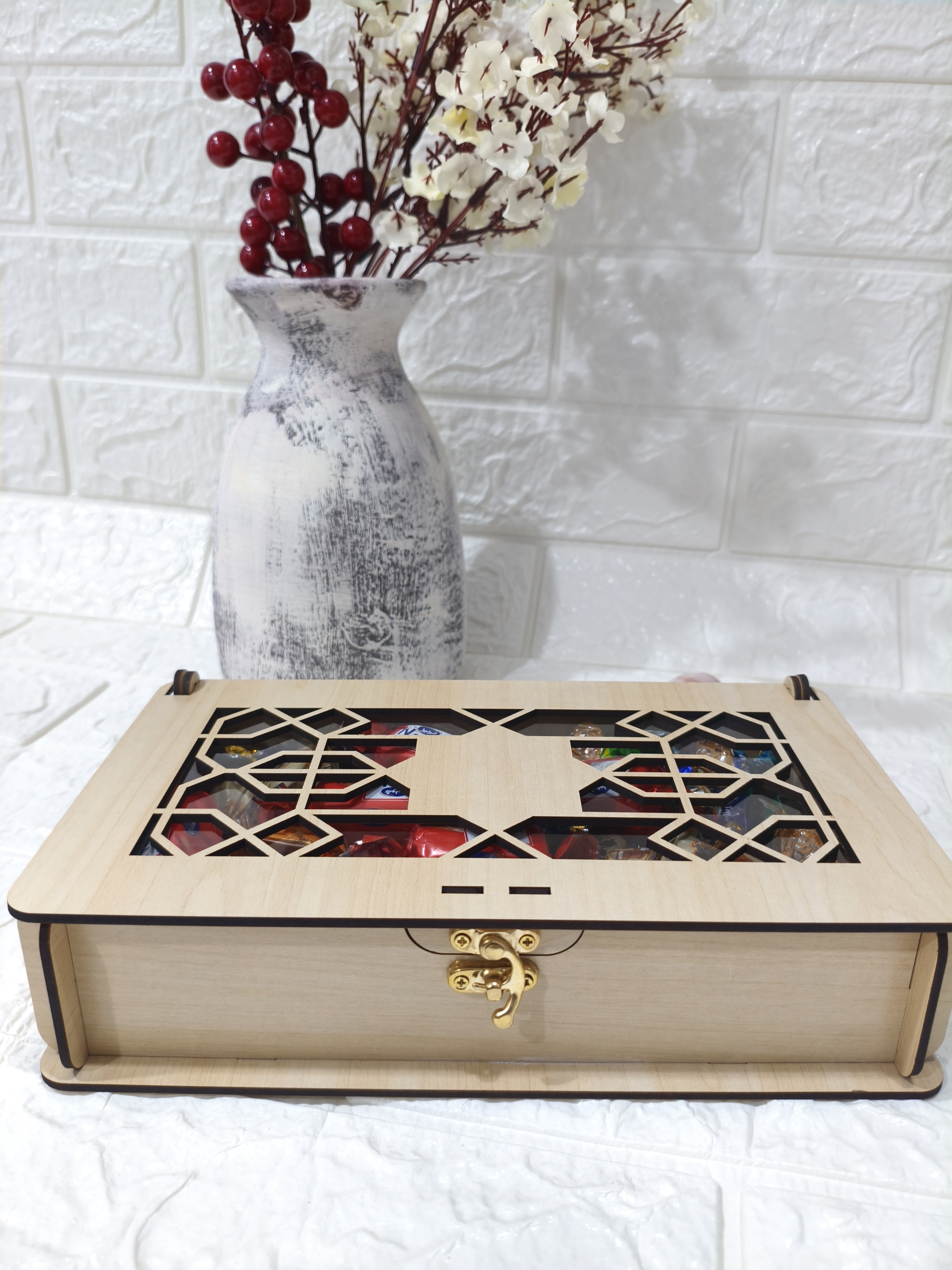 باکس آجیل و خشکبار طرح ستاره(قفل دار)افرا