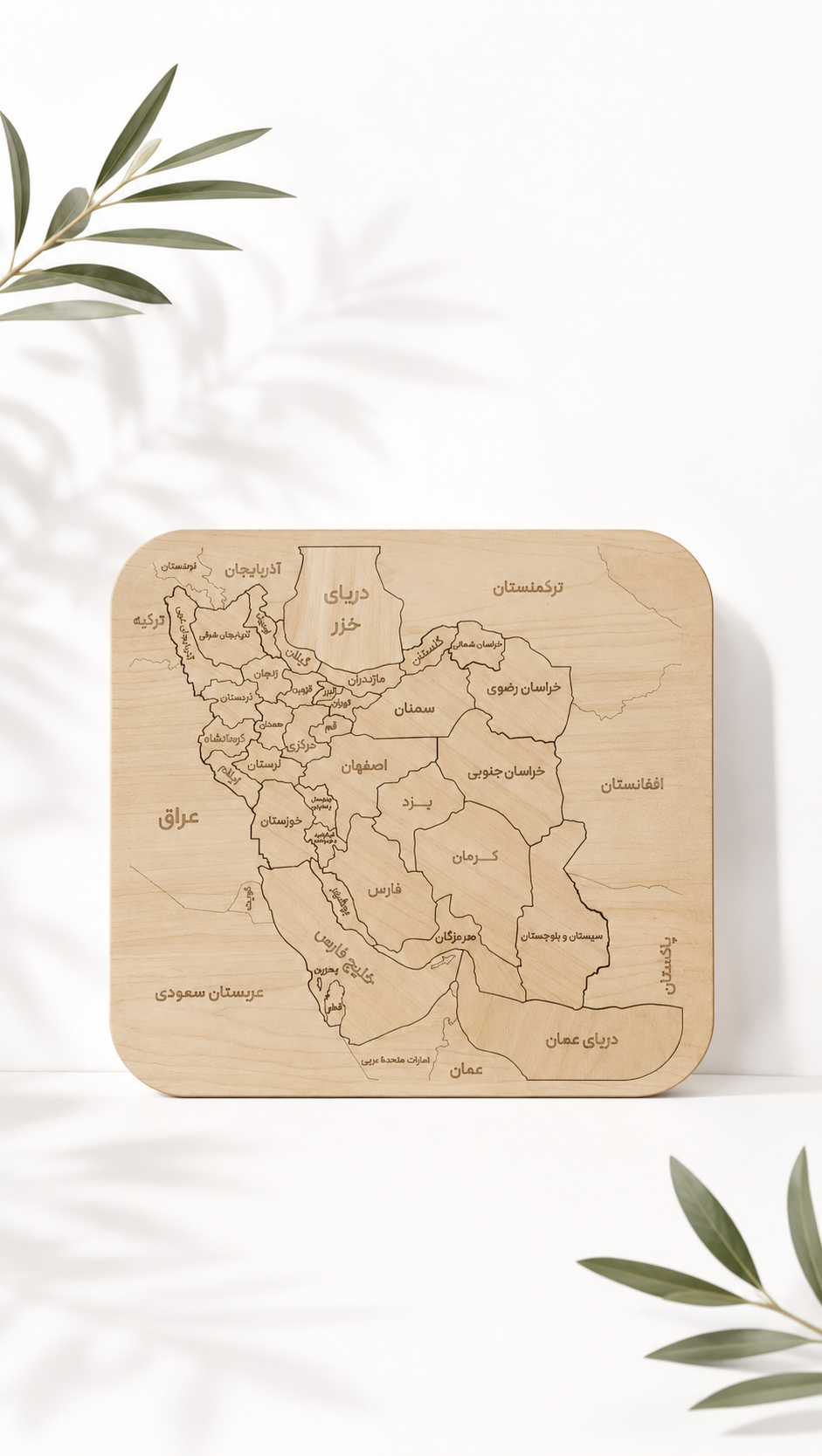 پازل چوبی طرح نقشه ایران