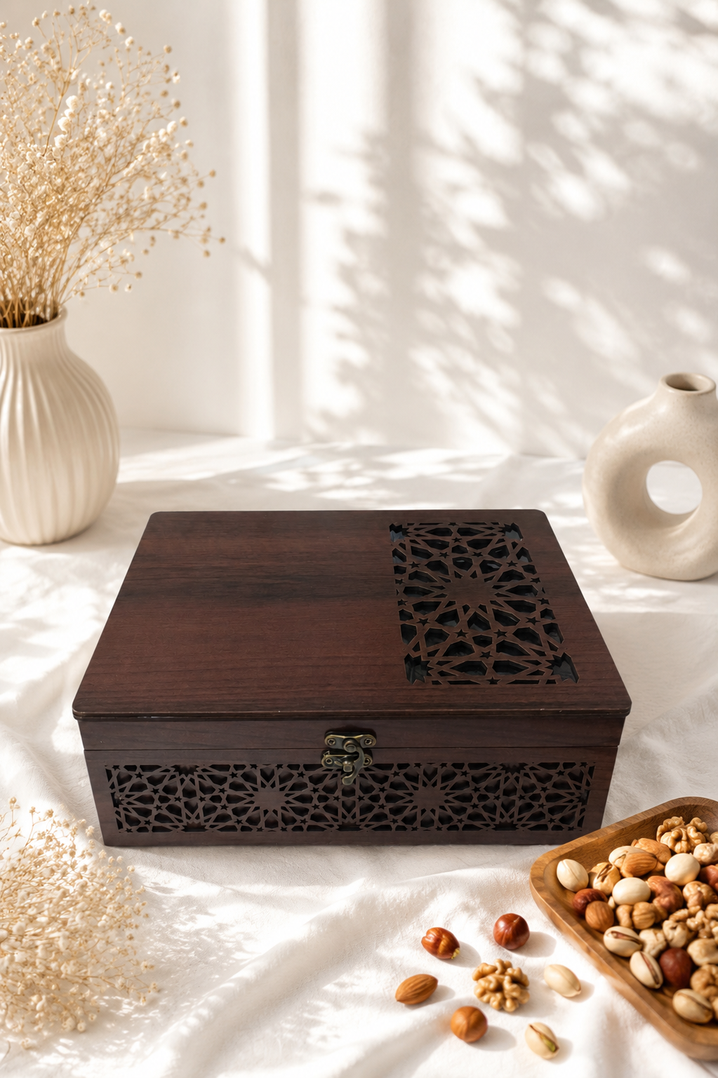 باکس آجیل و خشکبارمدل صبا4خونه(گردویی)