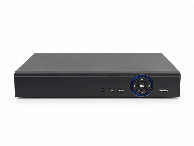 DVR 4 کانال 5 مگاپیکسل (لایو و رکورد) به همراه امکان اتصال 4 عدد دوربین IP و چهار ورودی صدا ــ همراه با گارانتی