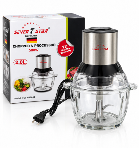 خردکن و غذاساز Seven 7 Star مدل 7SCHP2034 توان۵۰۰ (گیفتانه)