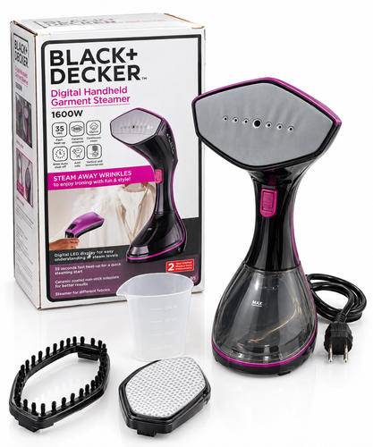 بخارگر دستی لباس BLACK+DECKER مدل HSTD1600-B5 (گیفتانه)