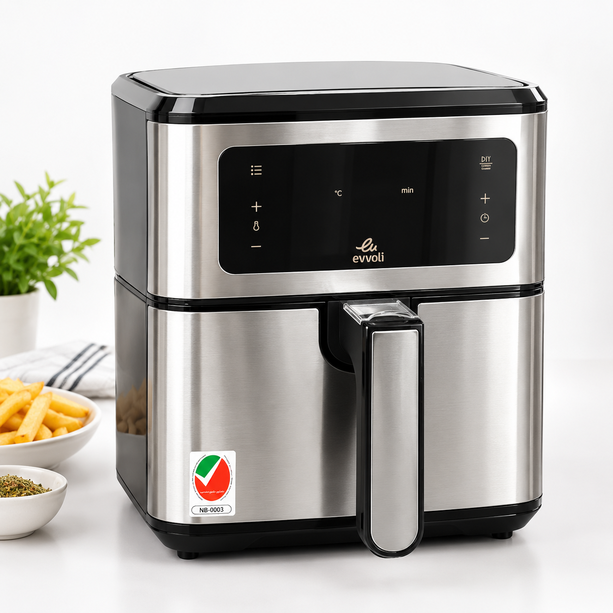 سرخ‌کن بدون روغن Evvoli مدل EVKA-AF5508D (گیفتانه)