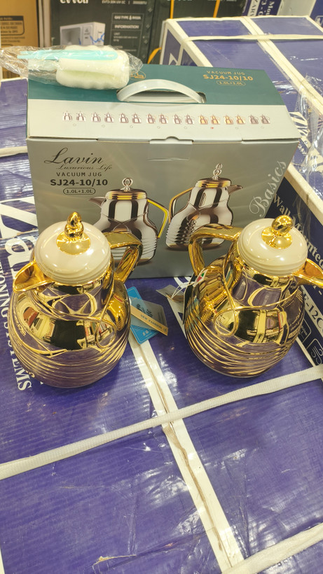 سرویس فلاسک وکیوم Lavin مدل SJ24-10/10 ظرفیت 1+1 لیتر (گیفتانه)