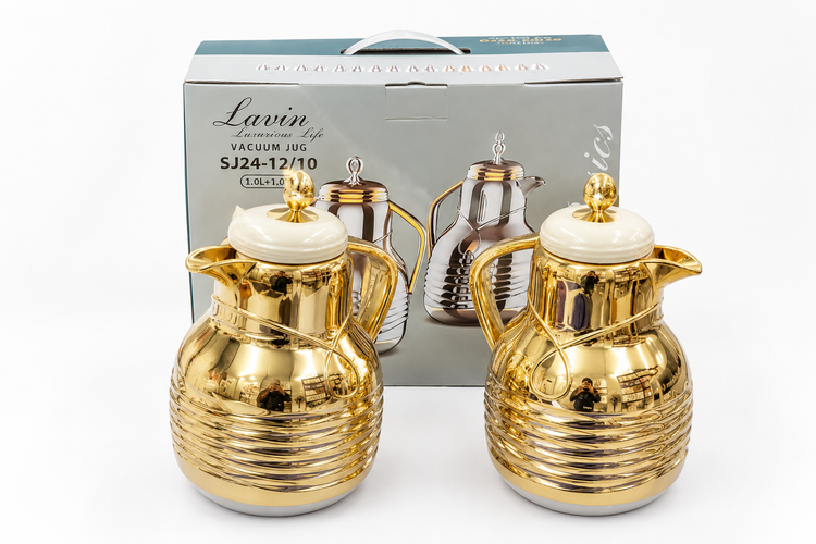 سرویس فلاسک وکیوم Lavin مدل SJ24-10/10 ظرفیت 1+1 لیتر (گیفتانه)