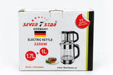 کتری برقی SEVEN 7 STAR مدل 7SEKS2083 ظرفیت 1.7 لیتر توان 2200 وات(گیفتانه)